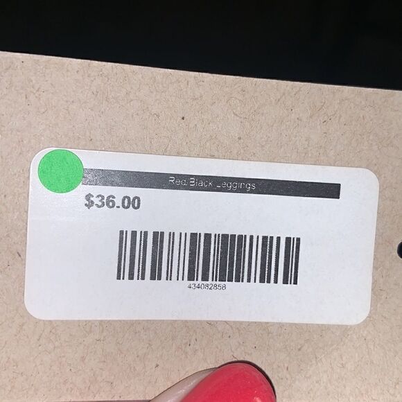 BRISE & BLUE pull-on red, white & blue leggings Small NWT - Picture 9 of 10